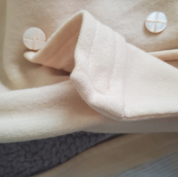 Vintage beige Virgin wool trench button coat - Picture 11 of 12